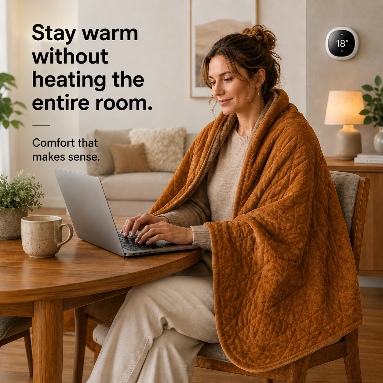 Snurzy Heated Throw Blanket